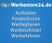 Werbestore24.de - Werbeplanen Werbeschilder Werbefahnen