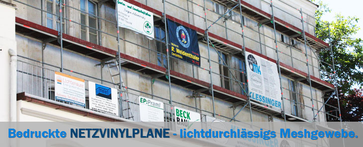 Werbeplanen und Werbebanner aus Mesh Gewebe!