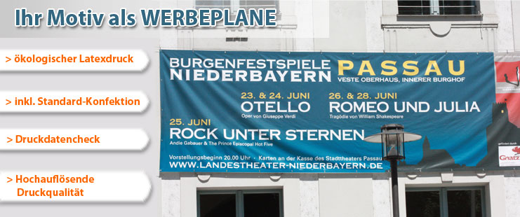 Frontlit Werbebannerdruck mit Latexprinter Frontlit Werbebannerdruck mit Latexprinter