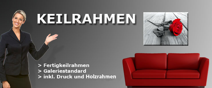 Fotoleinwand im Gallerystandard mit Echtholzrahmen.