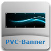 PVC - Werbebanner aus Frontlit, f&uuml;r den Ausseneinsatz geeignet.