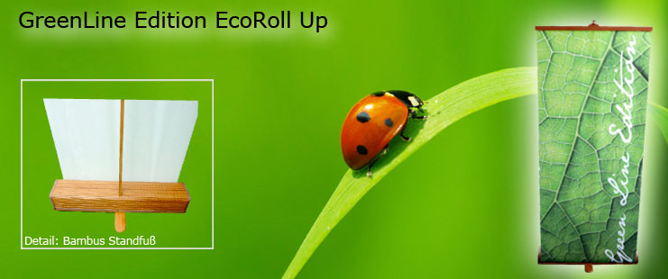 Displaysystem mit Ökofeeling Eco RollUp